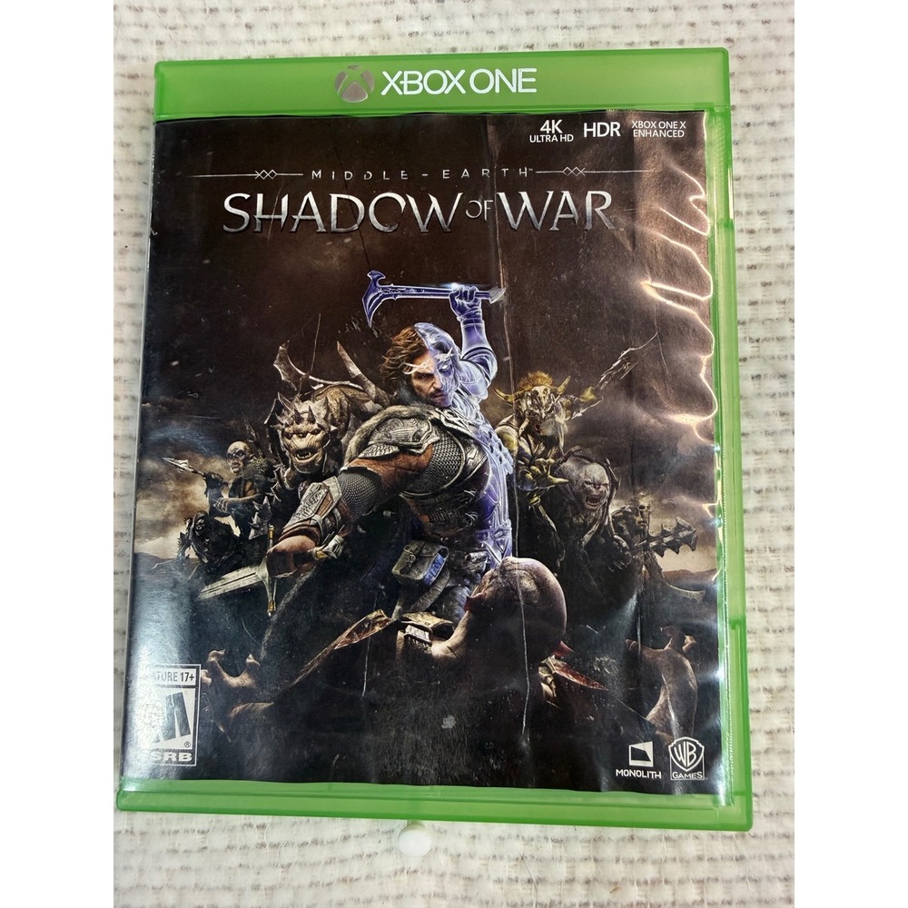 Middle-Earth Shadow of War Xbox One 4K HDR Action RPG Video Game Disc